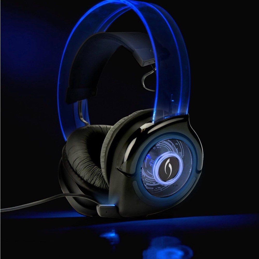 AfterGlow Blue Gaming USB Headset